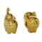 7" Gold Contemporary Elephant Sculpture Set